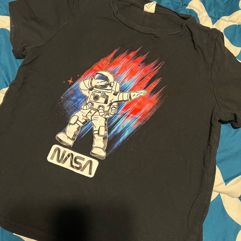 Kids Black Astronaut T-Shirt